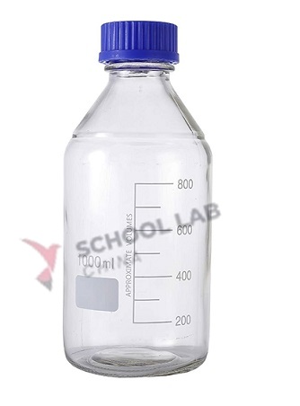 Screw Top Reagent Bottle - Clear/Blue Cap - 1000ml